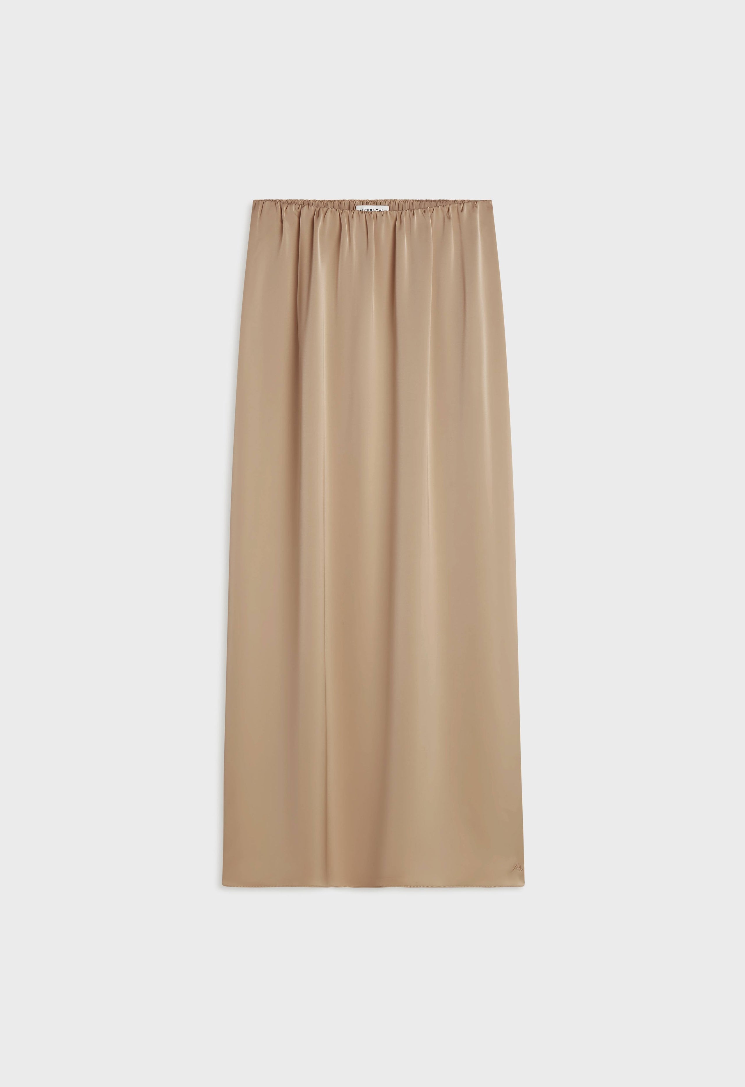 Satin Bias Skirt | Dark Pearl