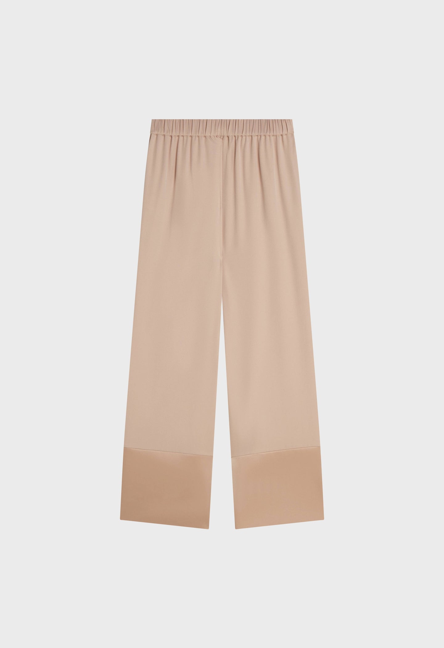 Satin Trim Trouser | Dark Rose