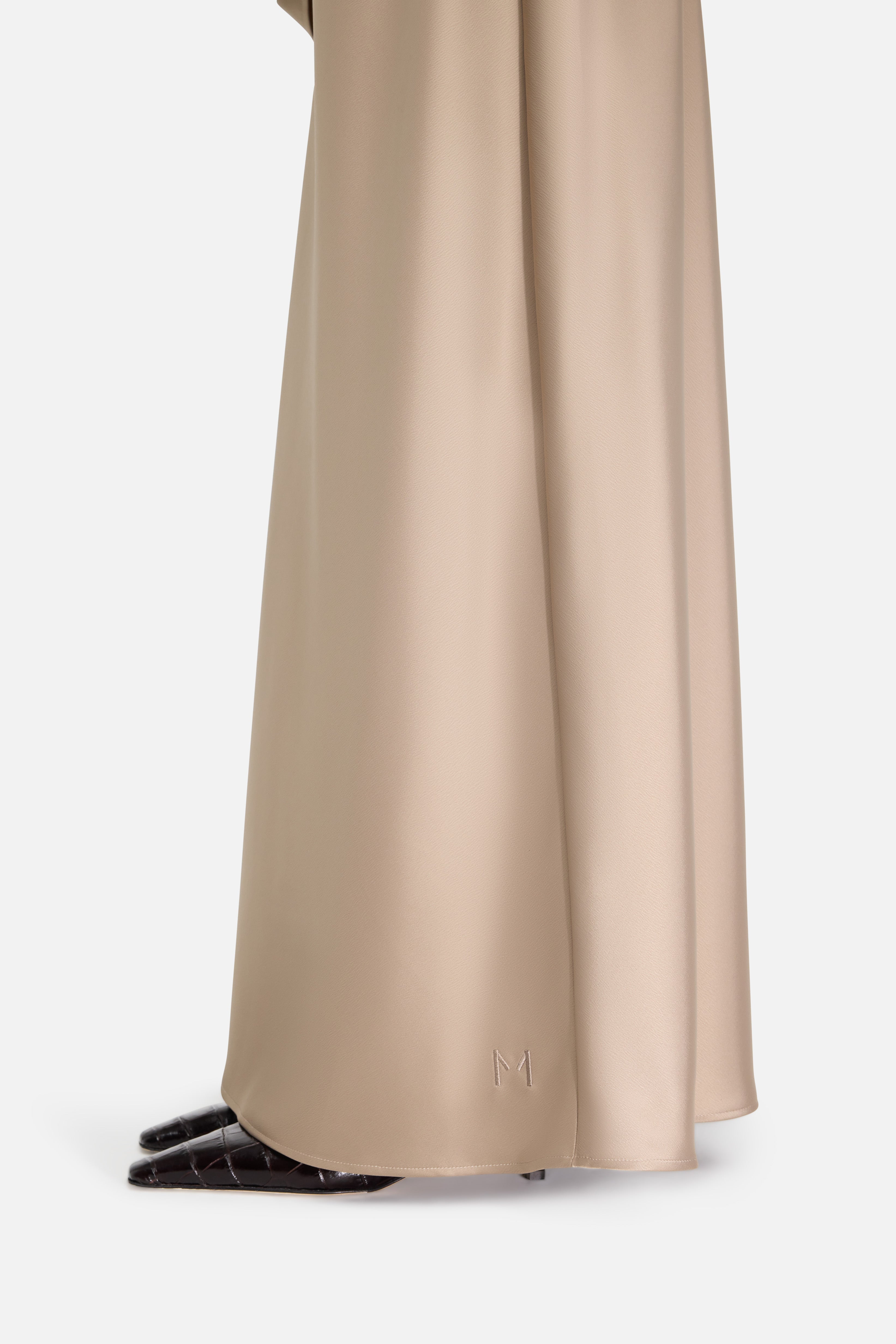 Satin Skirt | Khaki