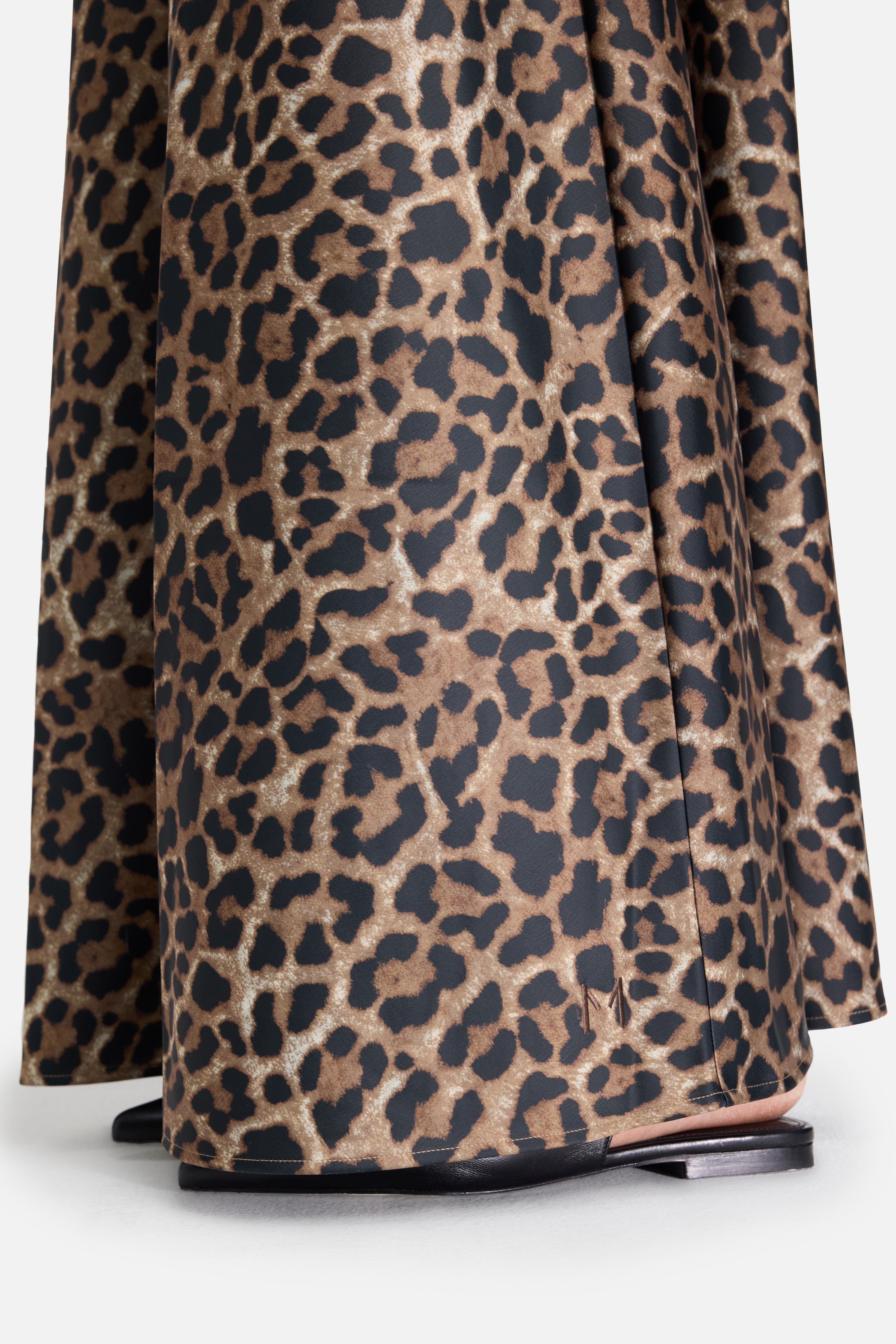 Satin Skirt | Leopard