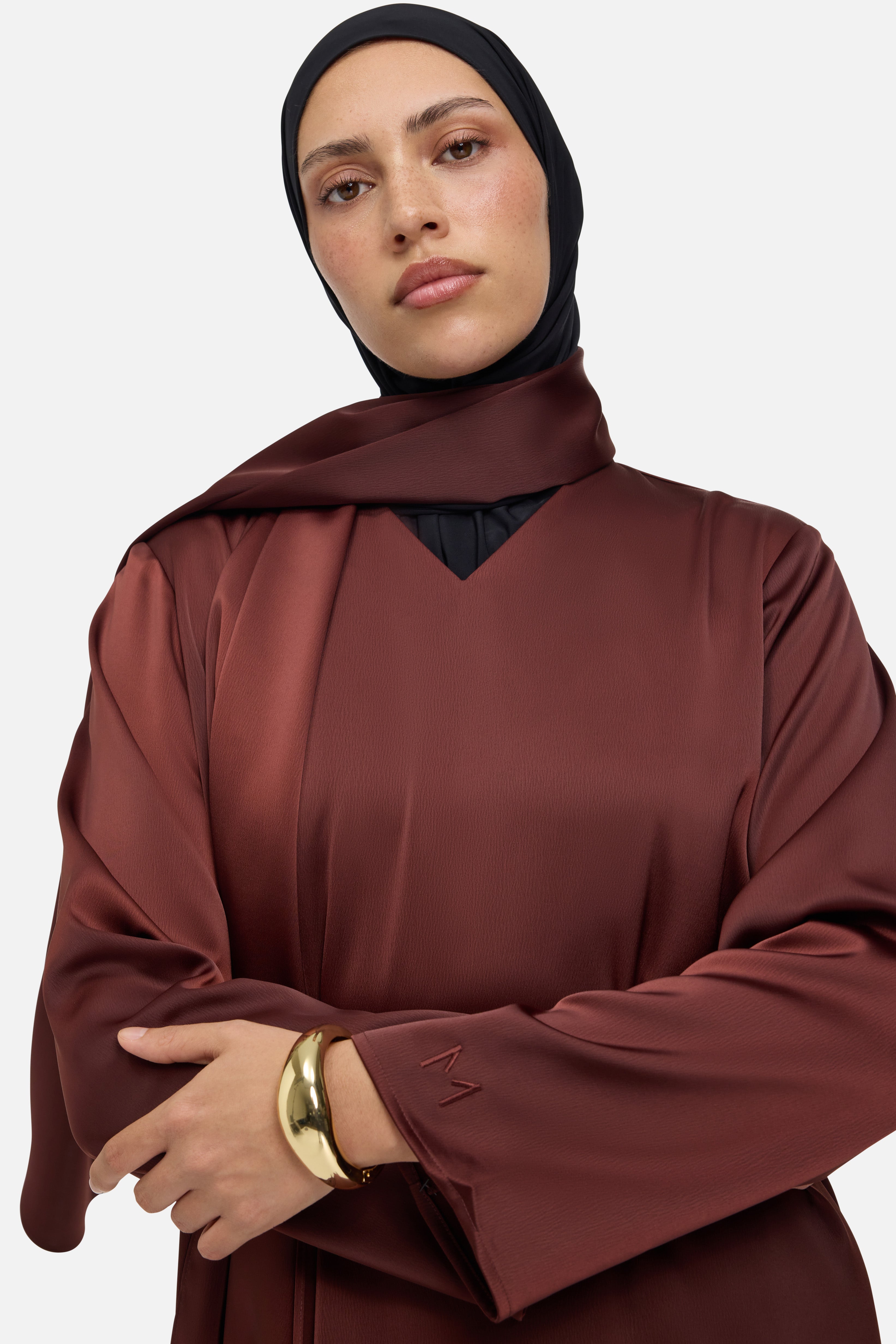 Shawl Dress | Dark Cherry