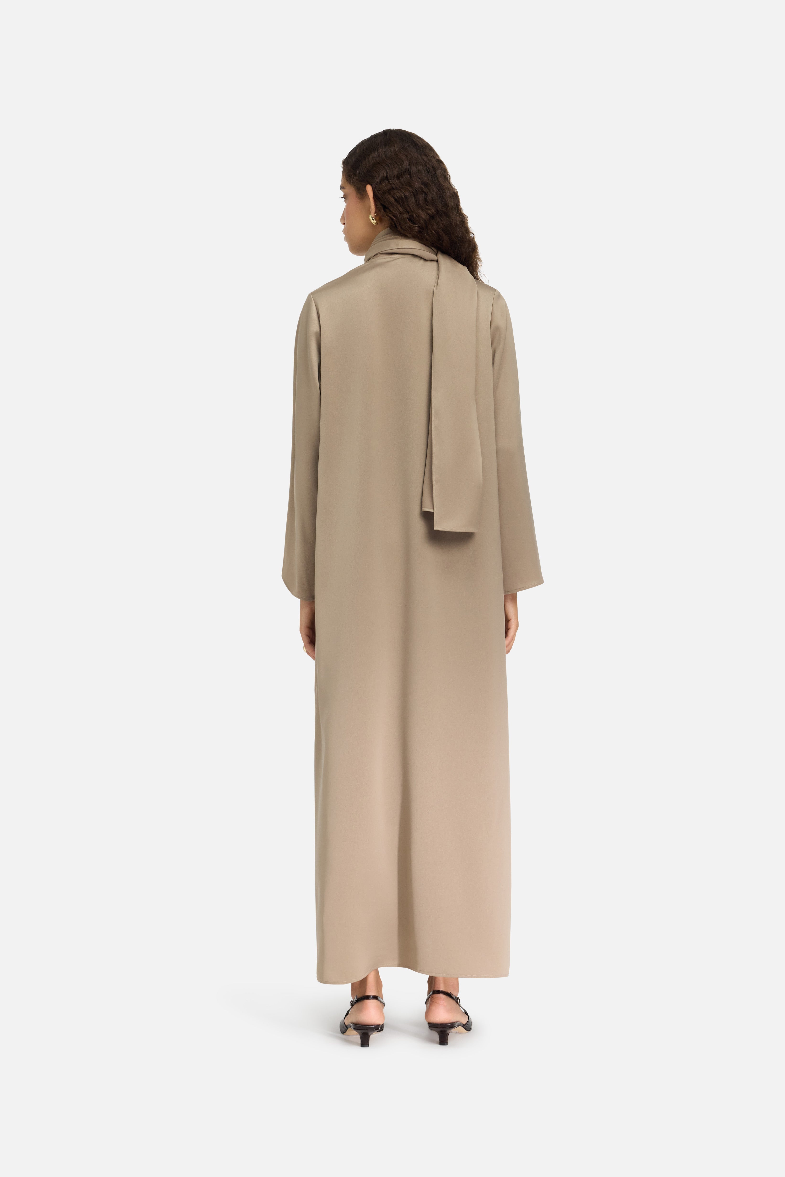 Shawl Dress | Khaki