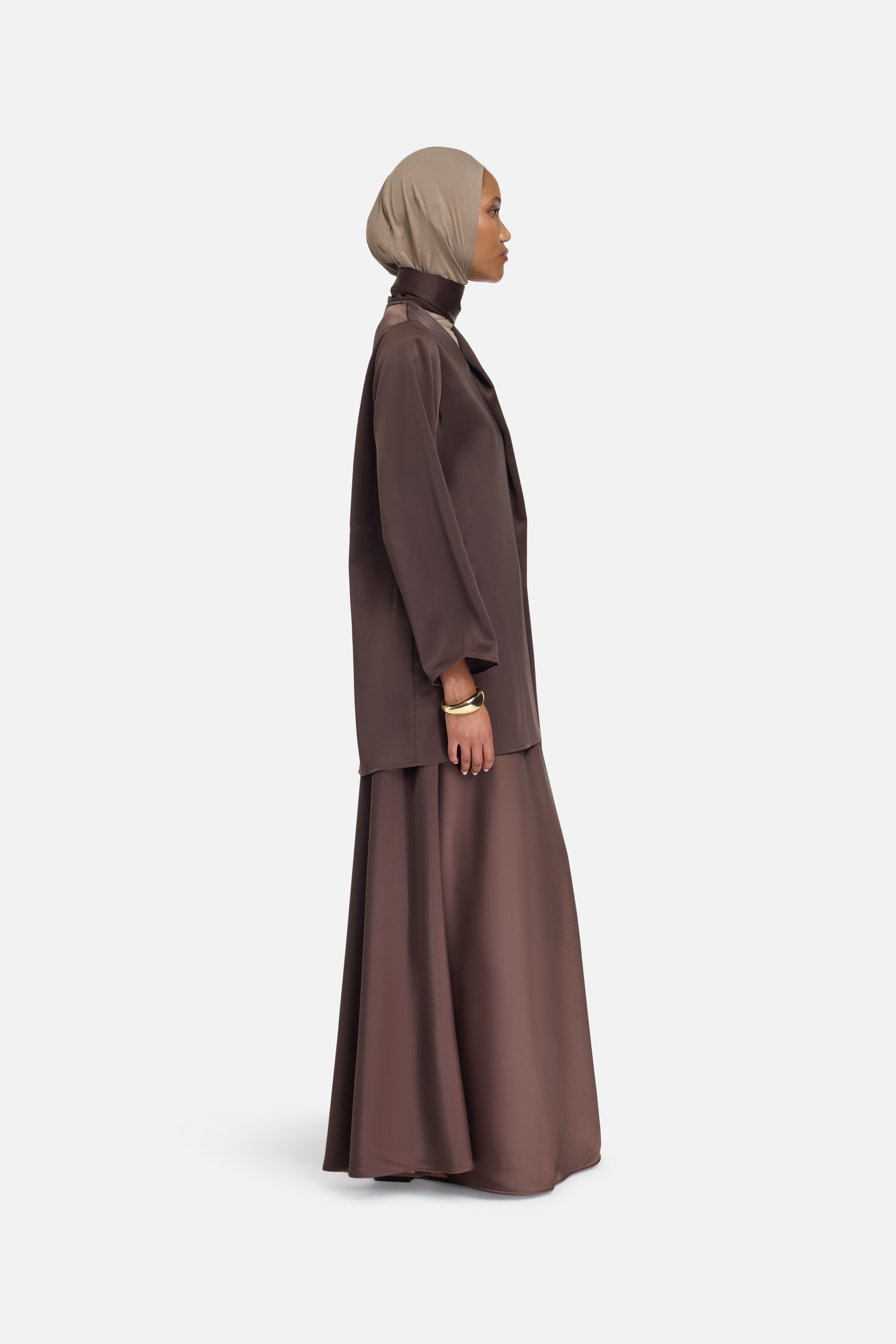 Shawl Shirt | Dark Brown