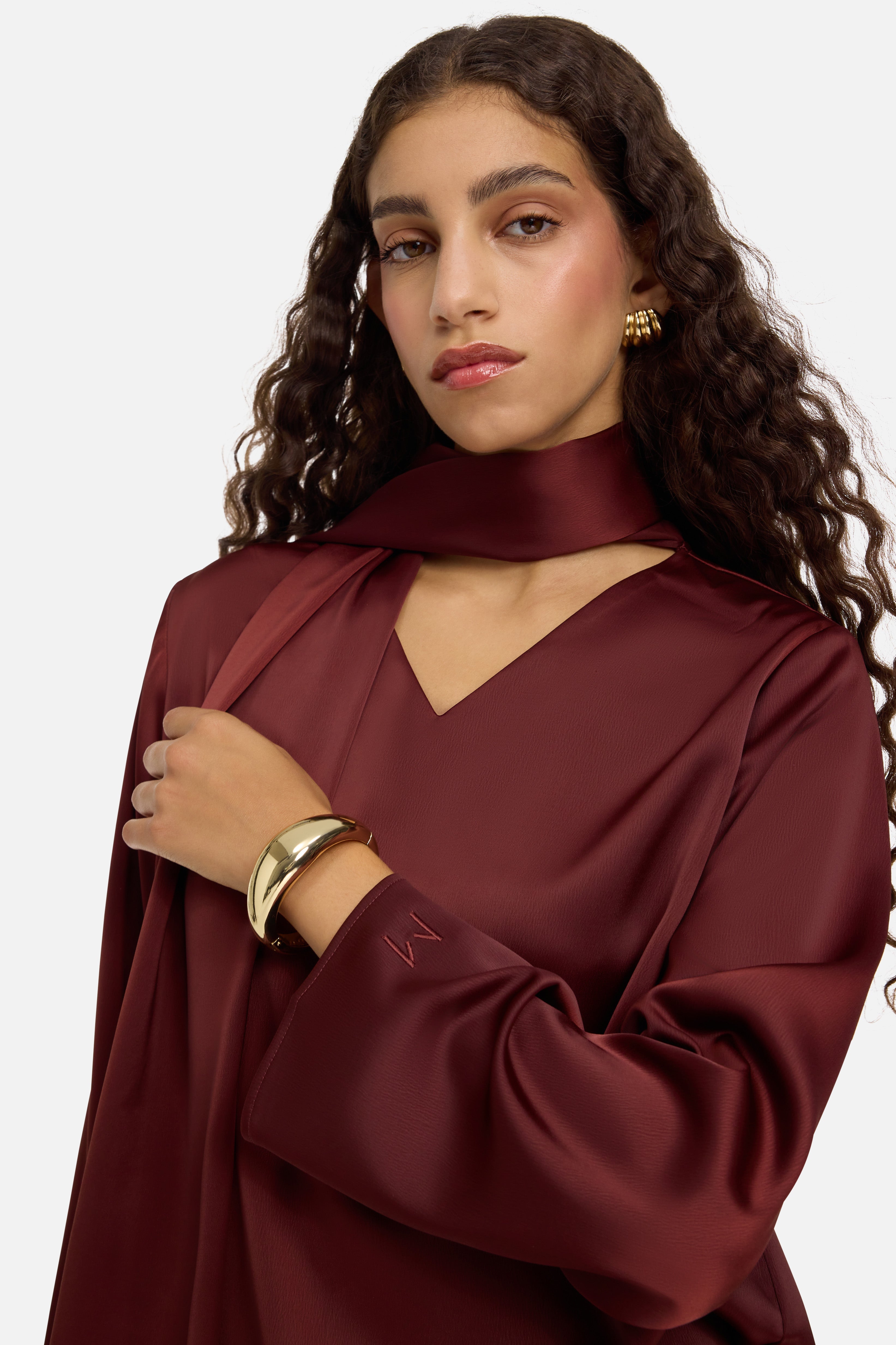 Shawl Shirt | Dark Cherry