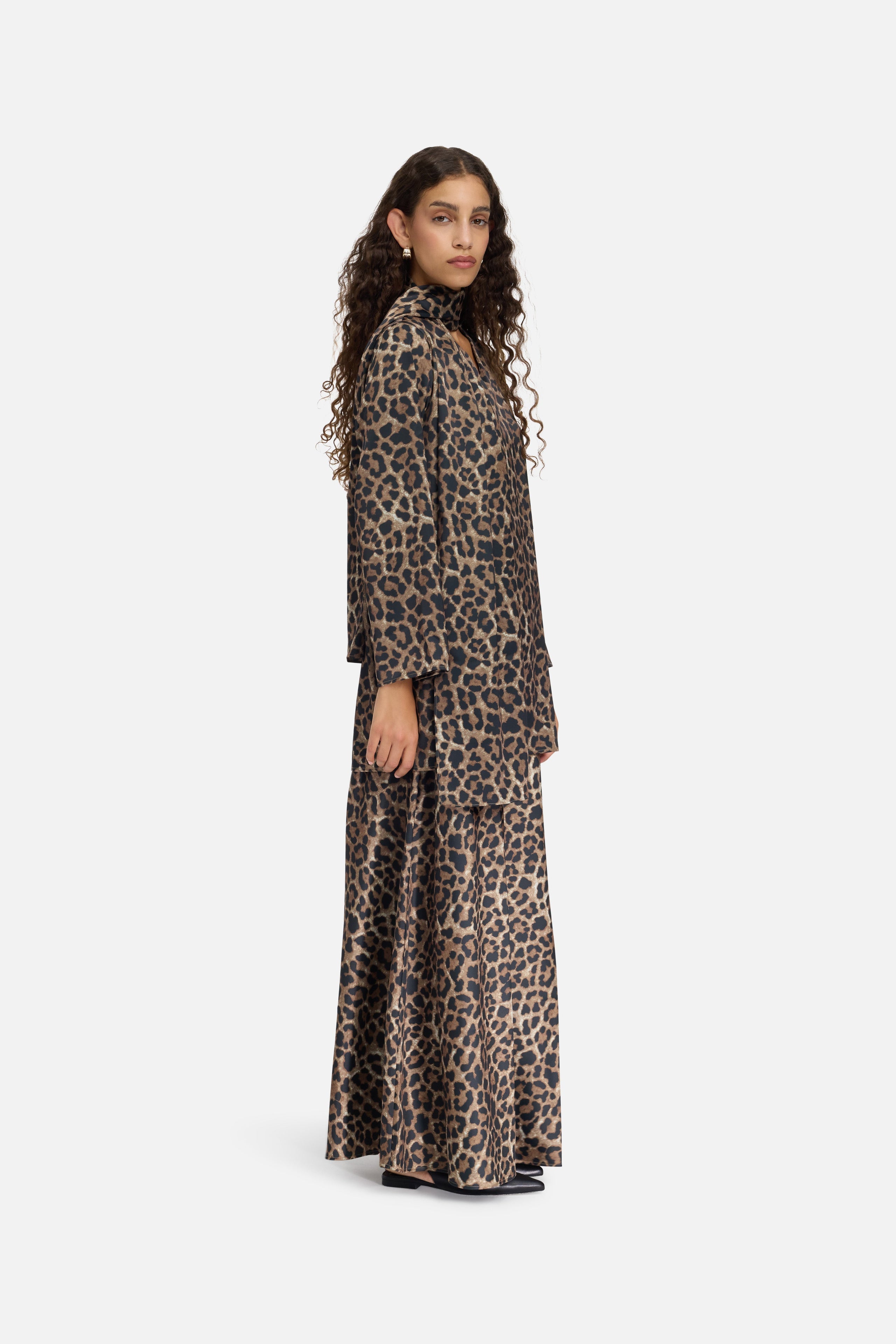 Shawl Shirt | Leopard