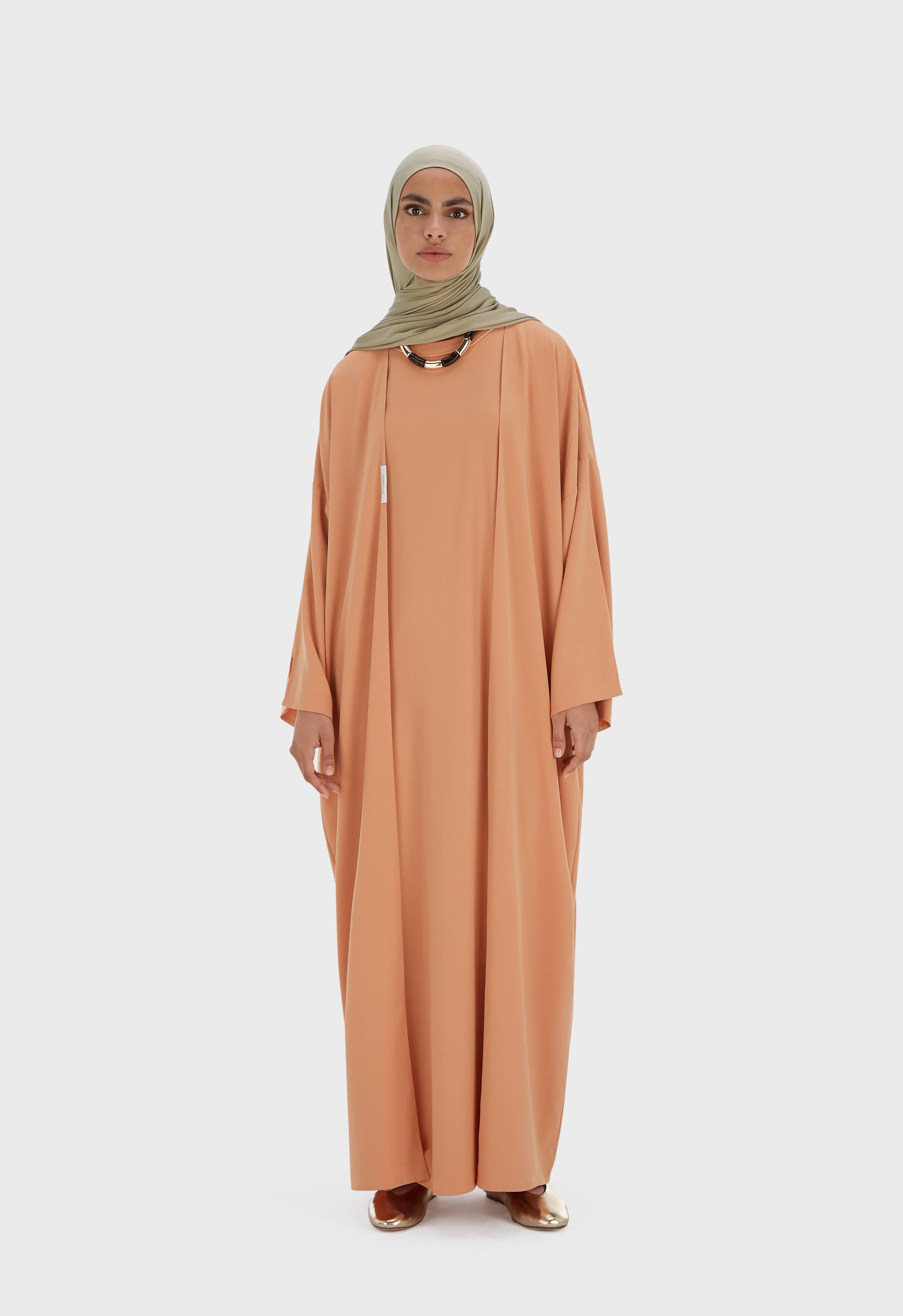 Sleeveless Woven Dress Short | Pastel Orange