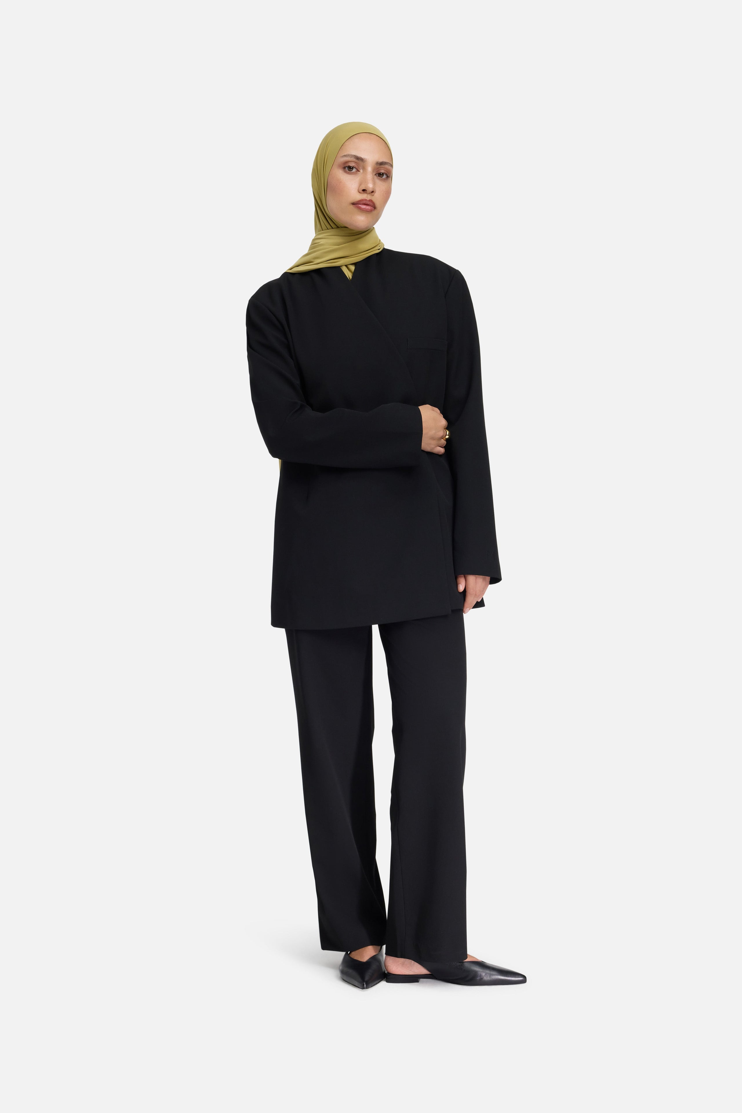 Tailored Oversized Blazer | Black