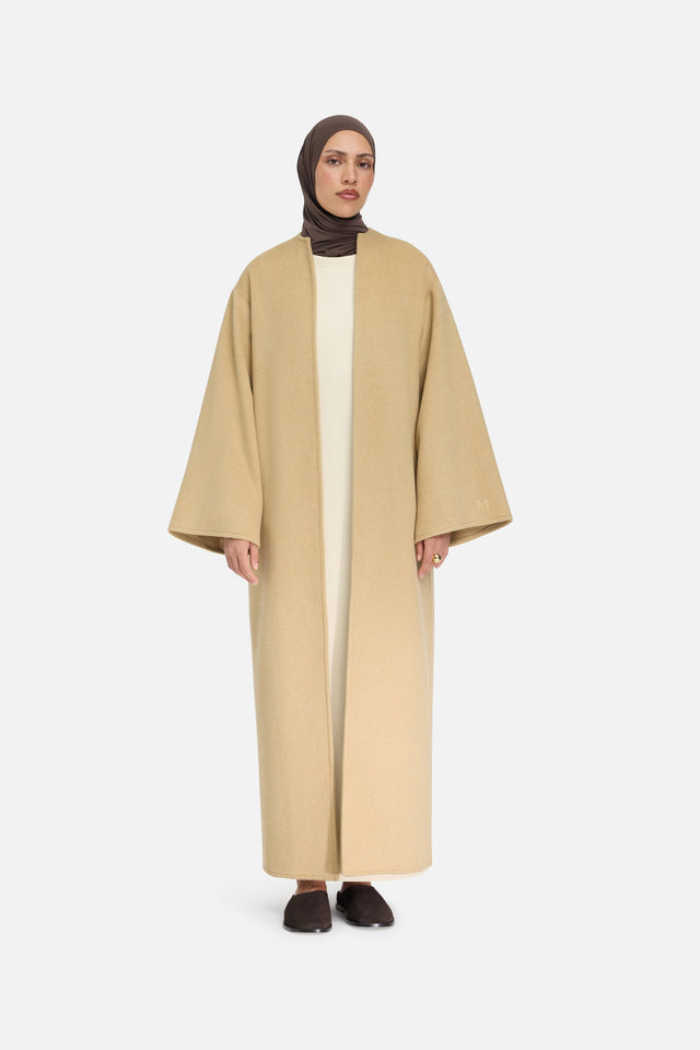 Wool Blend Abaya | Desert Clay