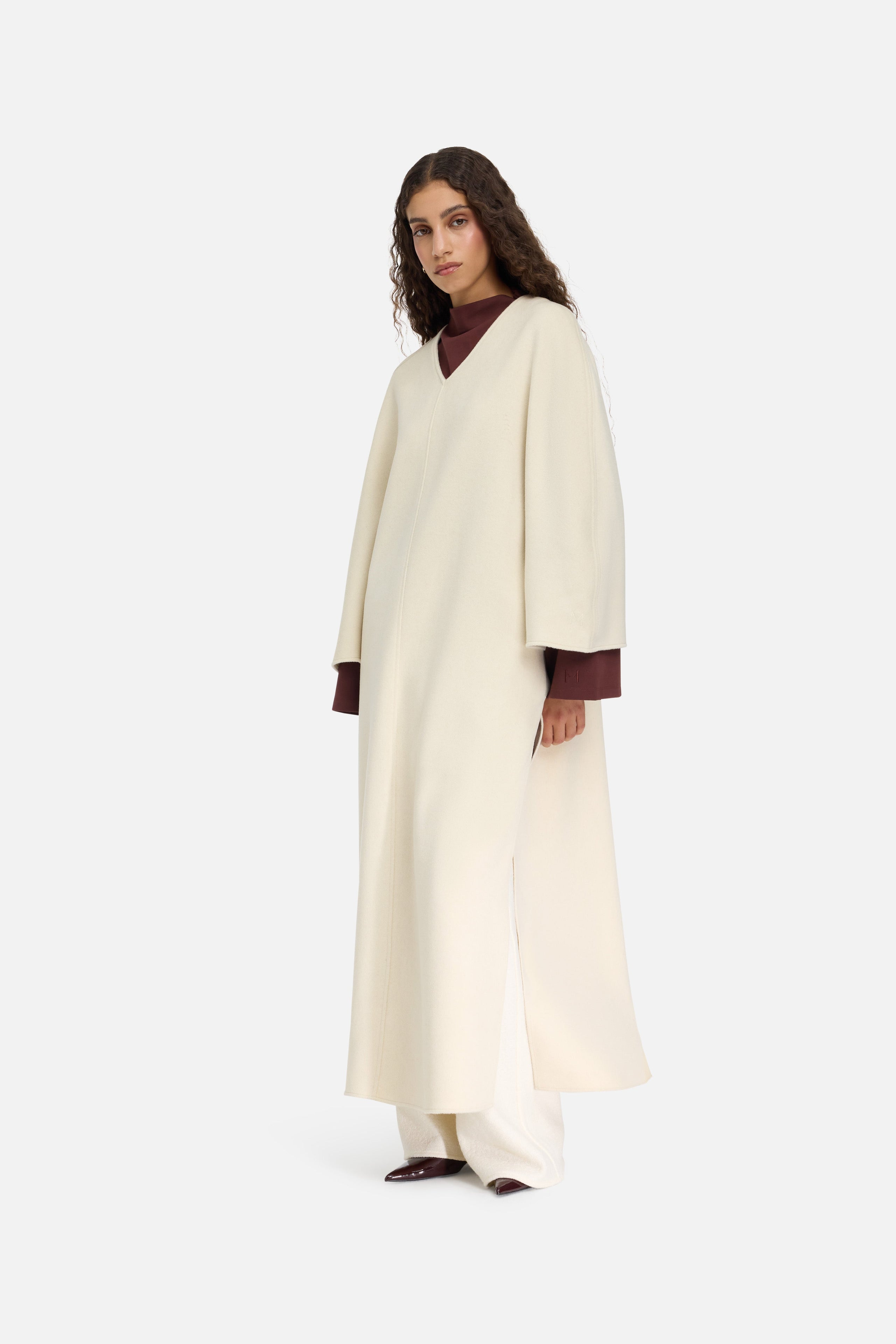 Wool Blend Dress | Cloud White