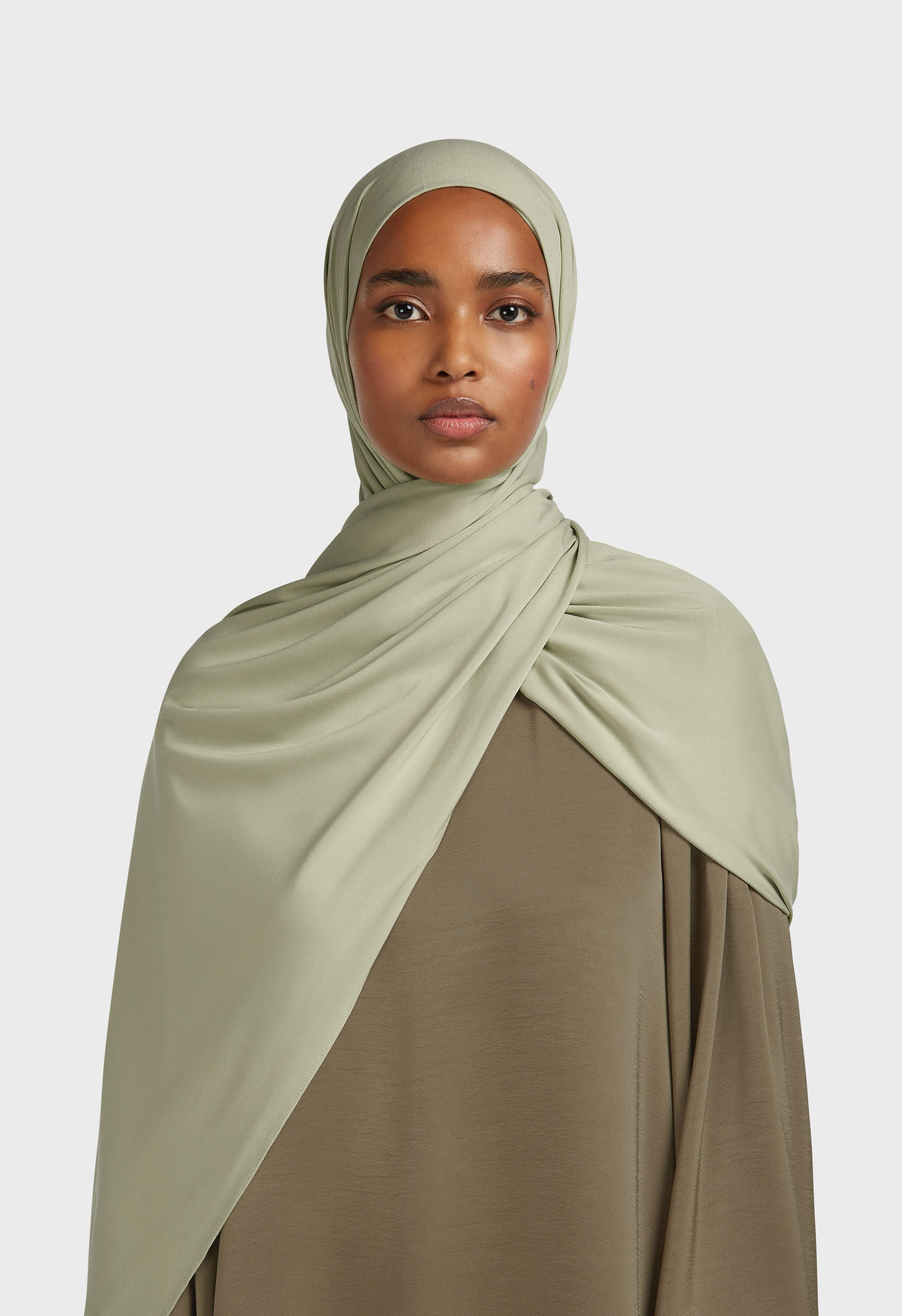 Bamboo Jersey Scarf | Moss Gray